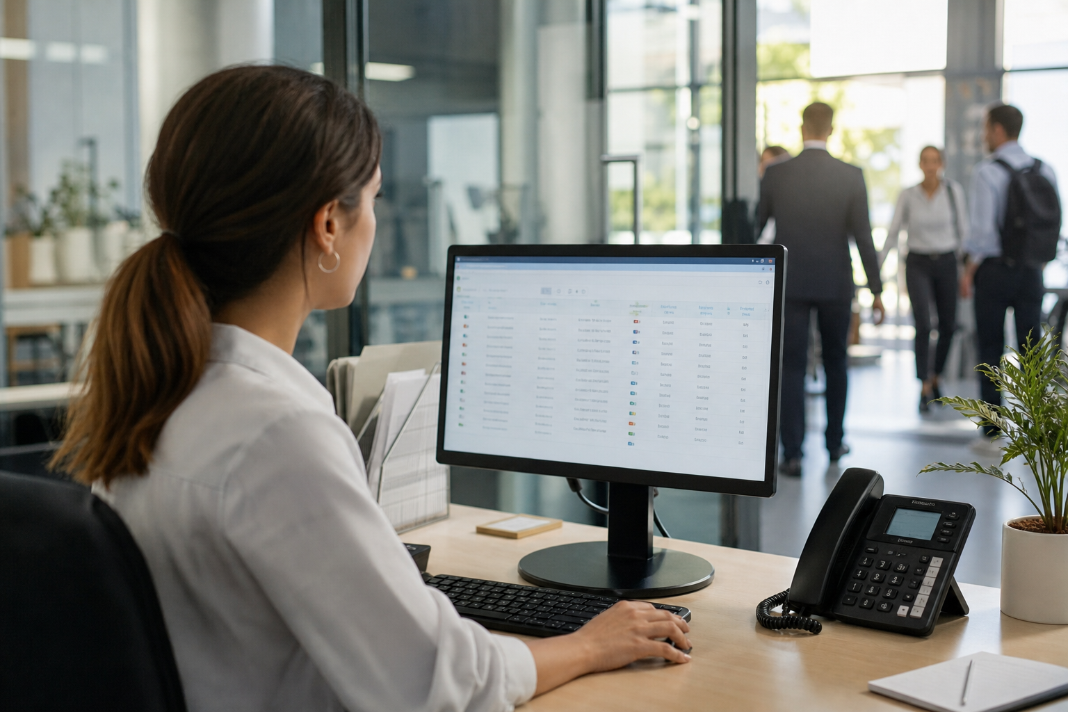 Manage Visitors at a workplace reception