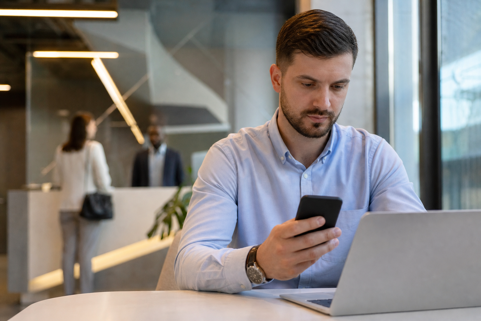 Instant Host Notifications at a workplace reception