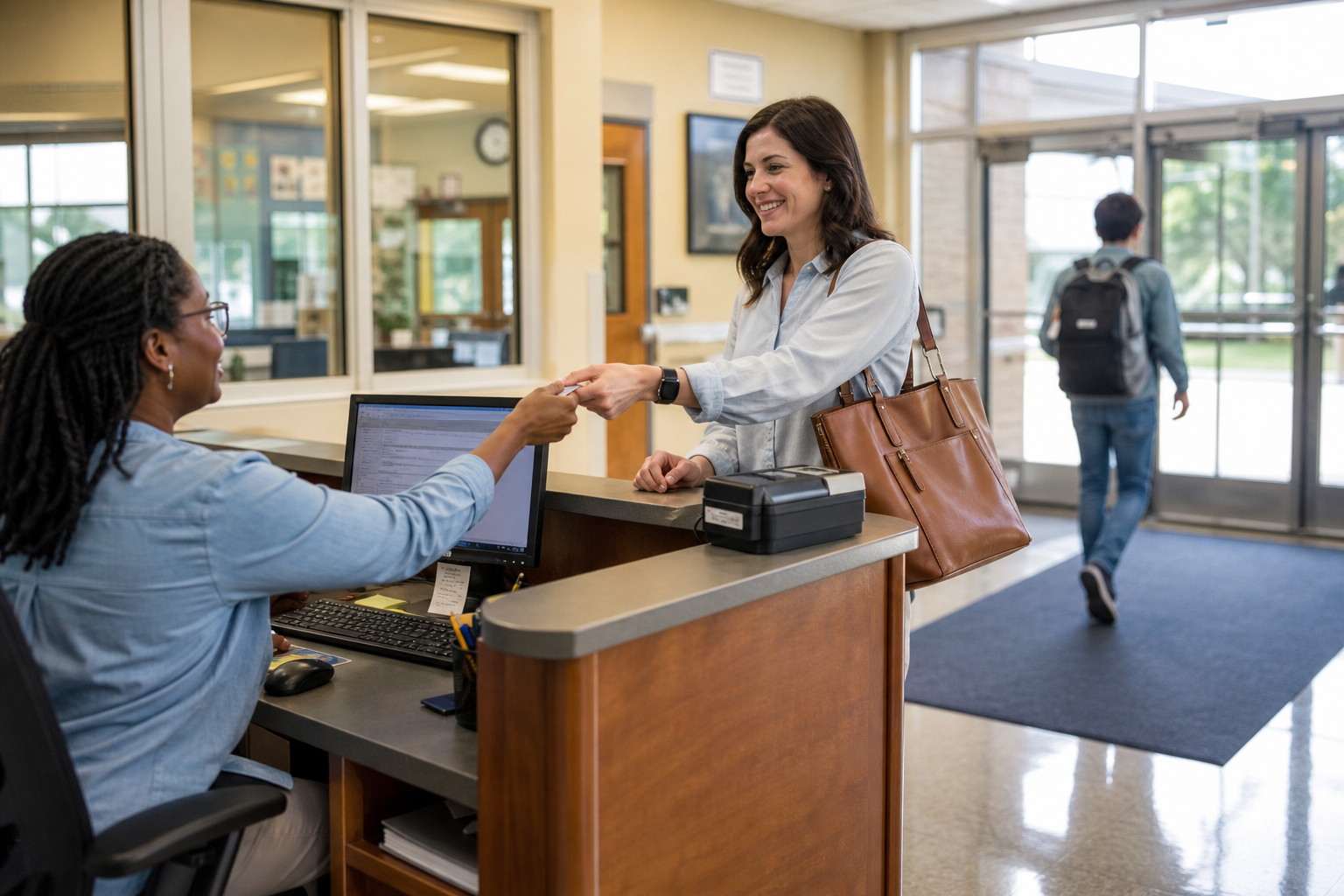 Why Schools Need a Visitor Management System at a workplace reception