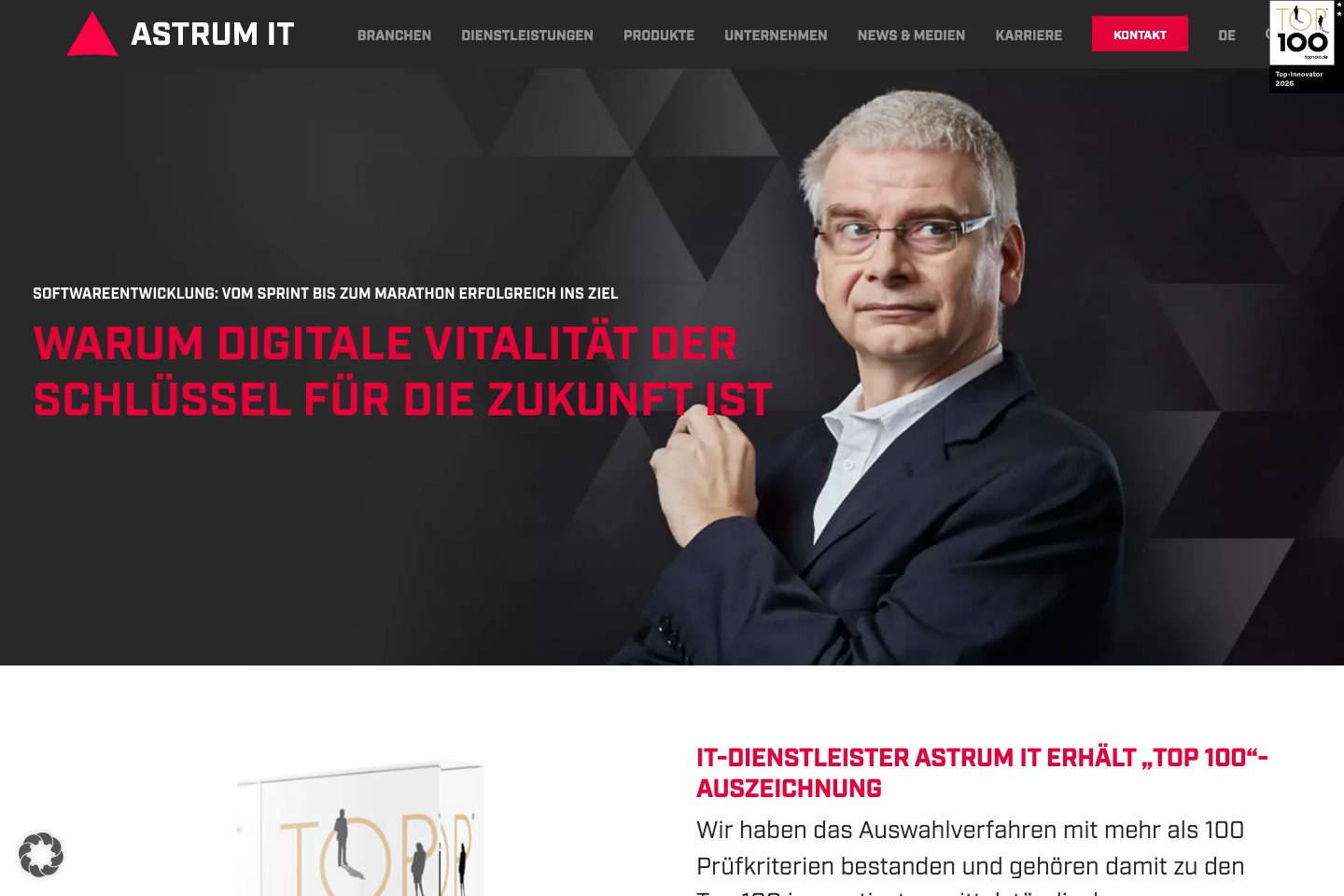 VISIT homepage screenshot