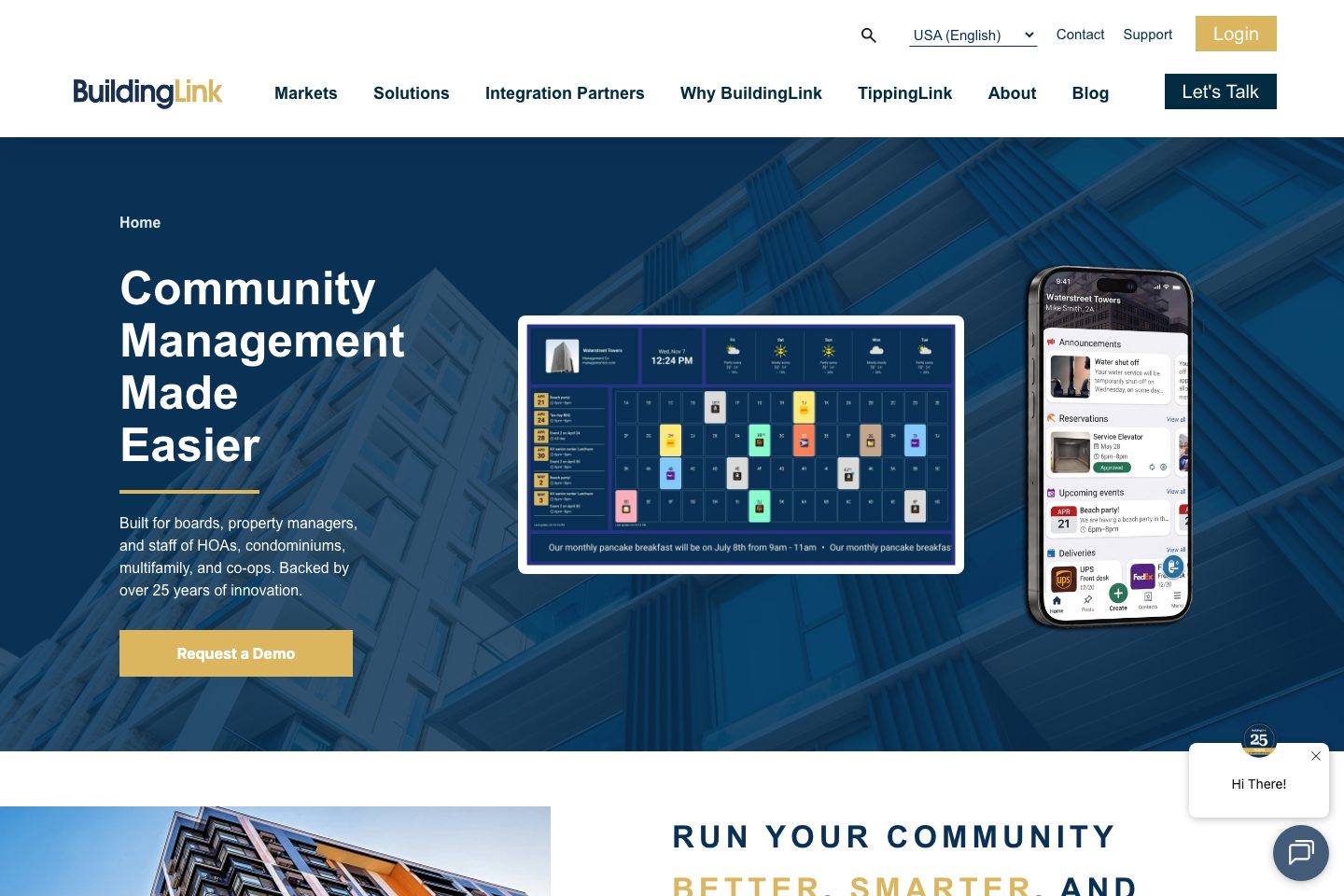 BuildingLink homepage screenshot