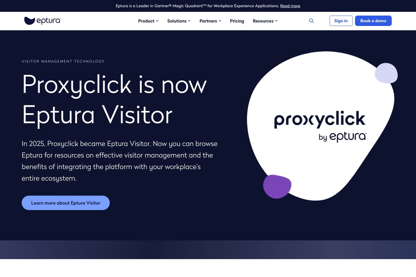 Eptura homepage screenshot