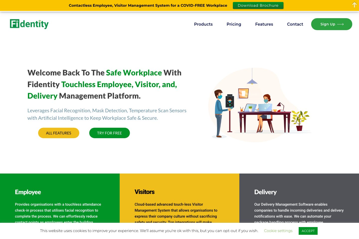 Fidentity homepage screenshot