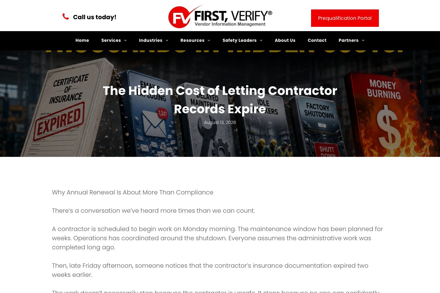 FirstVerify pricing page screenshot