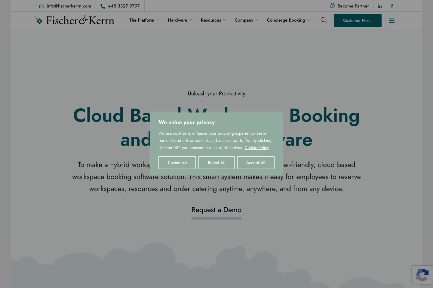 Fischer & Kerrn homepage screenshot