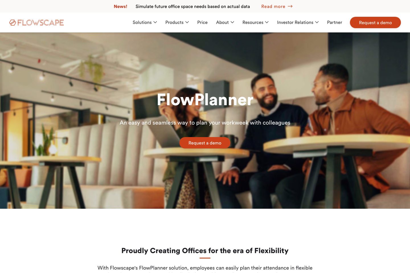 Flowscape pricing page screenshot