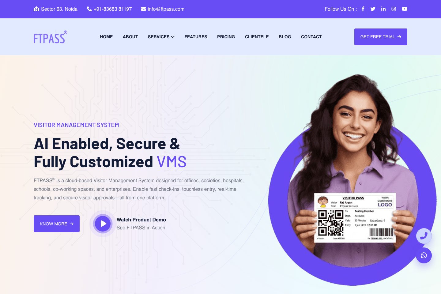 FTpass homepage screenshot