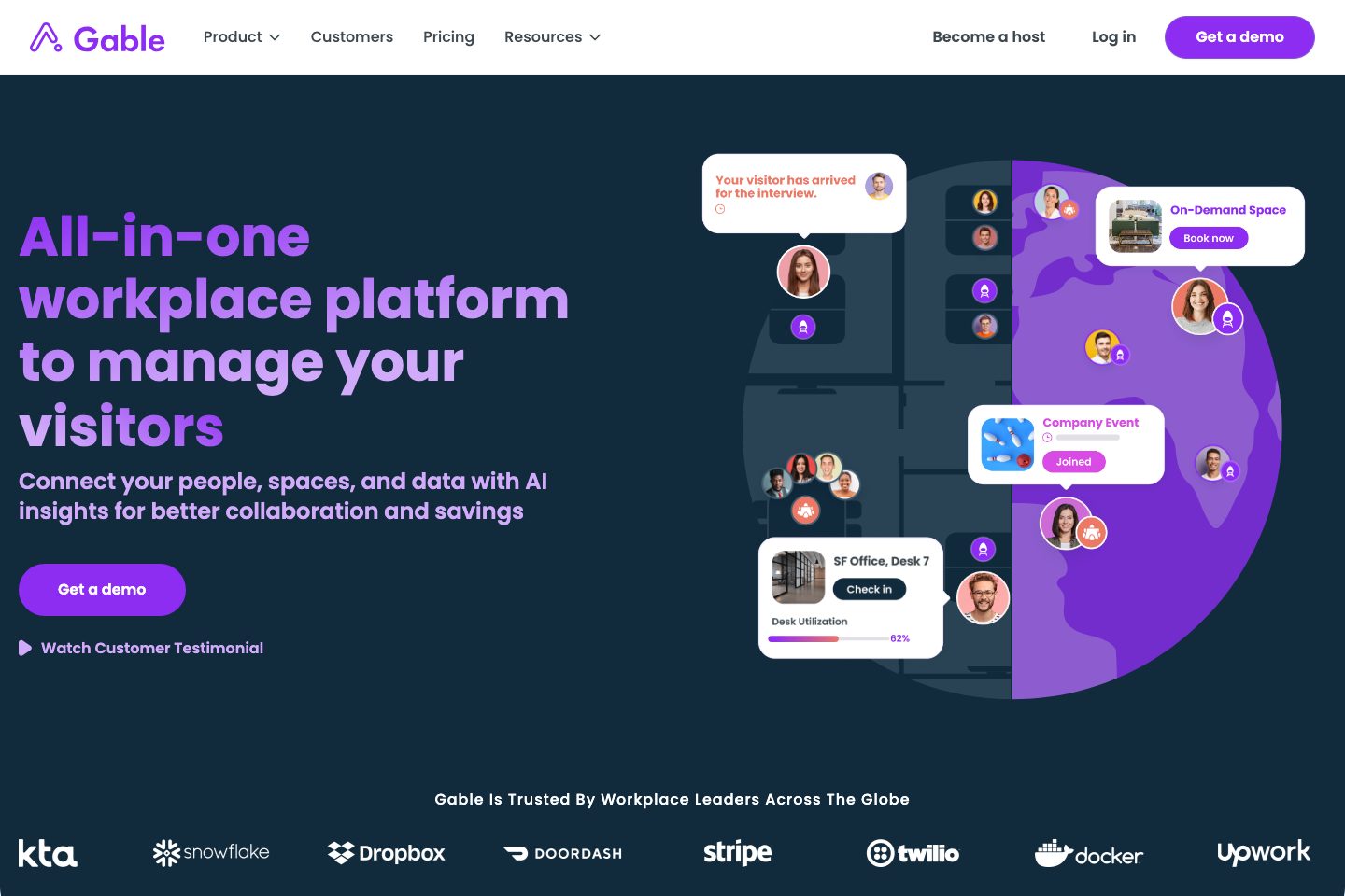 Gable homepage screenshot