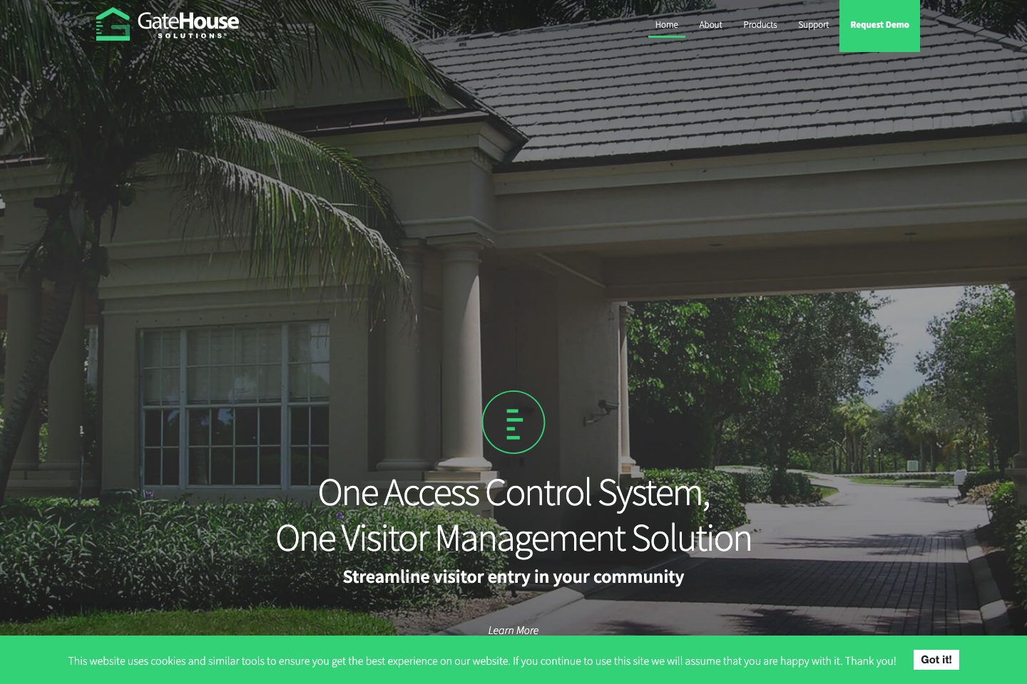 GateHouse Solutions homepage screenshot
