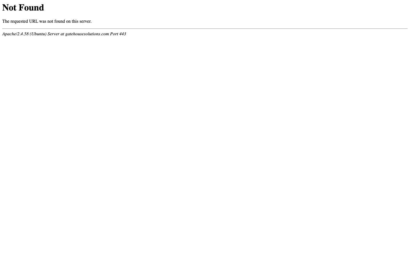 GateHouse Solutions pricing page screenshot