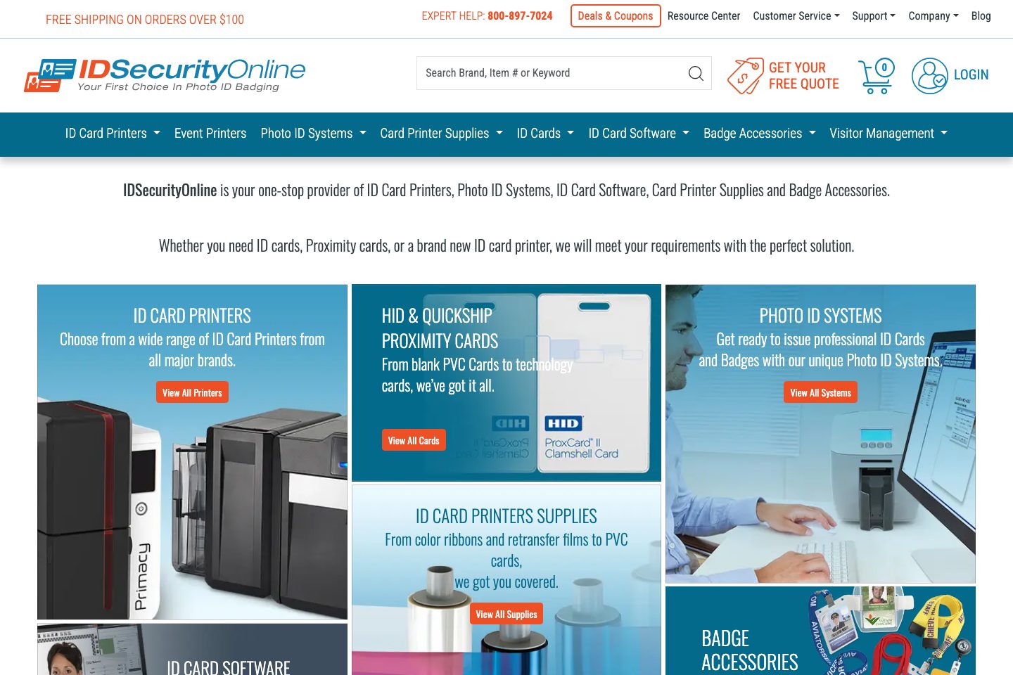 IDSecurityOnline homepage screenshot