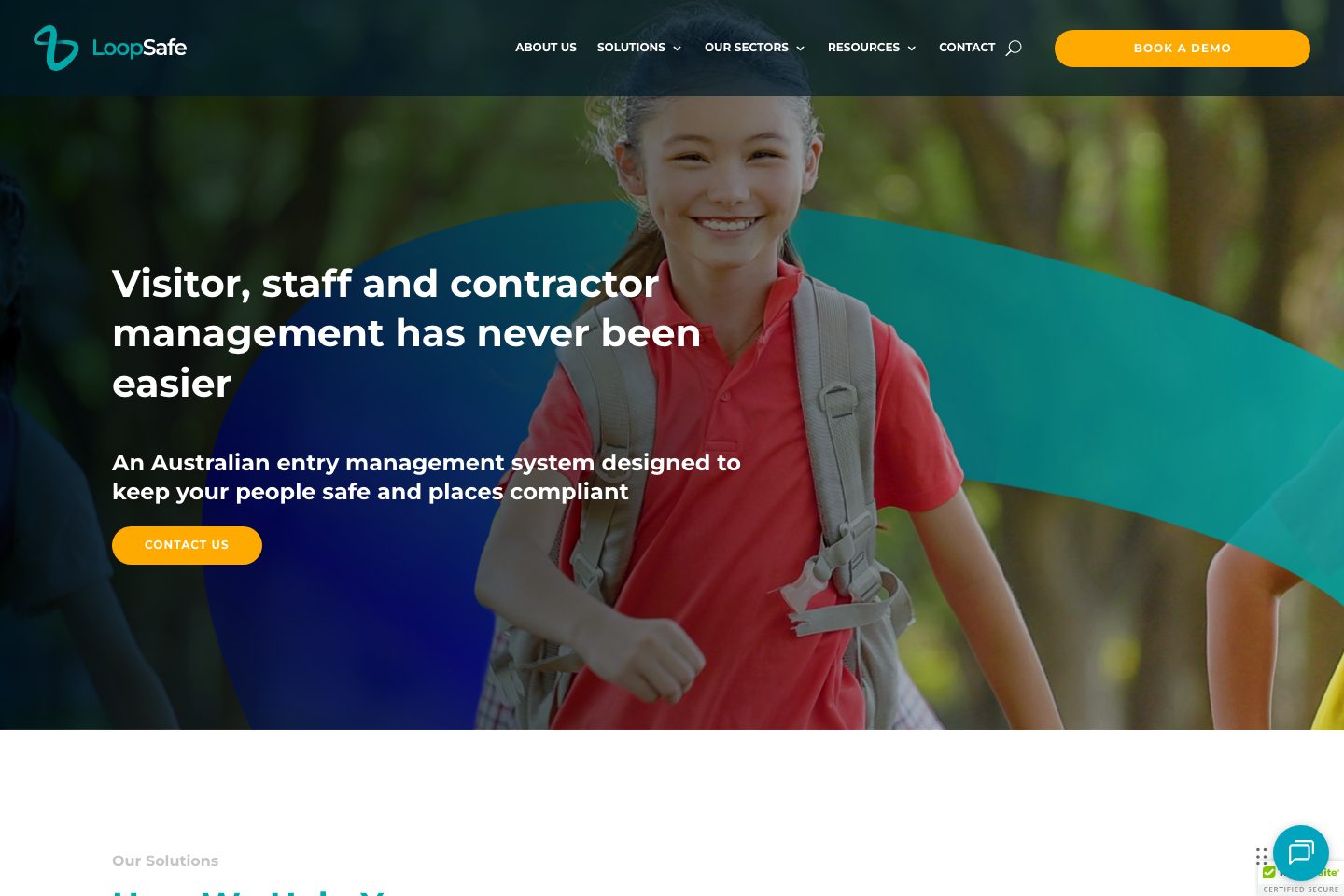 LoopSafe homepage screenshot
