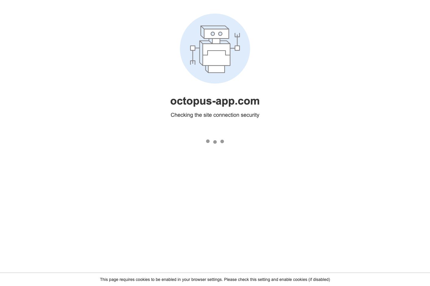 OCTOPUS Visitor, Supplier & Temporary Employee Management System homepage screenshot
