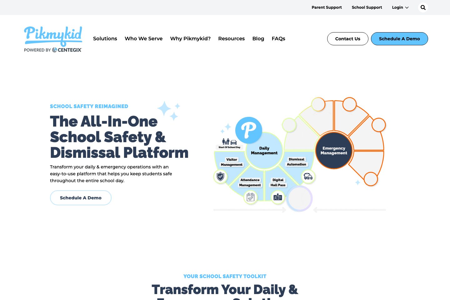 Pikmykid homepage screenshot