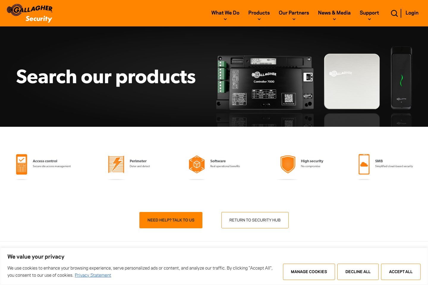 Gallagher Command Centre Visitor Management homepage screenshot