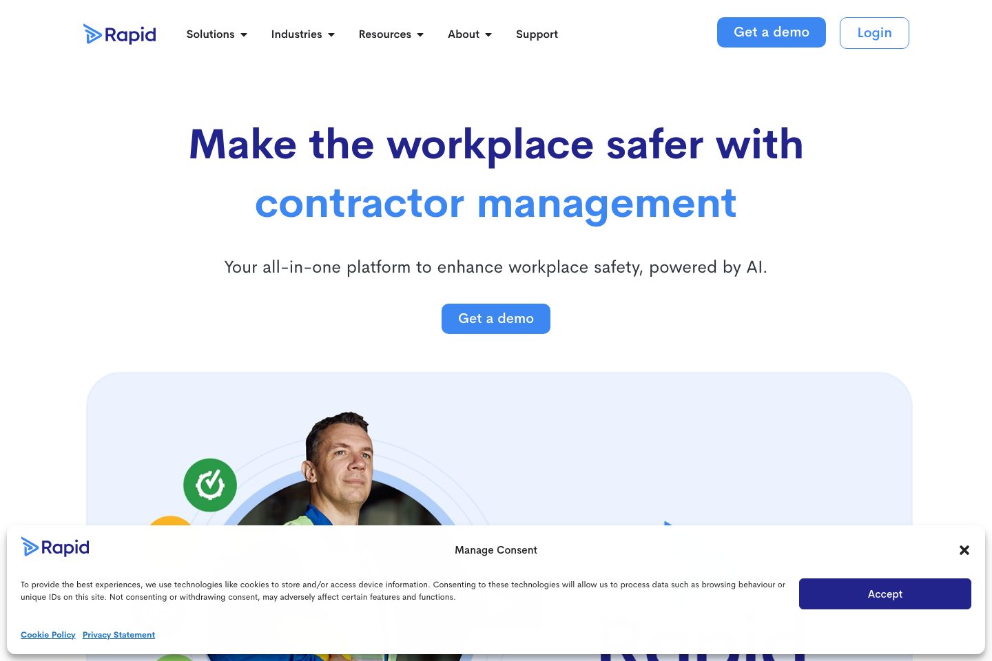 Rapid Global homepage screenshot