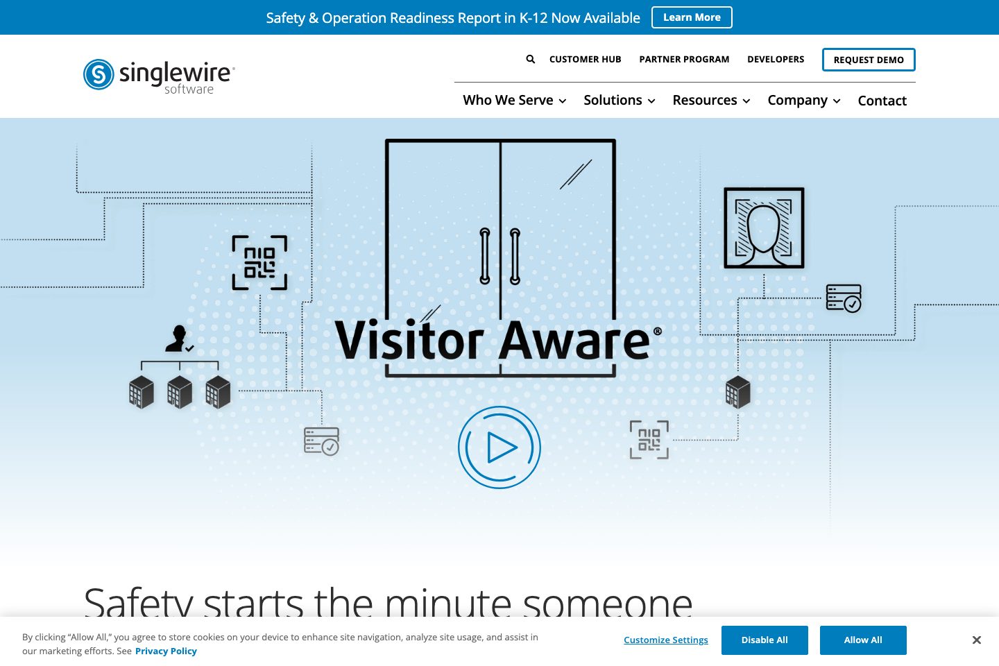 Singlewire Software homepage screenshot