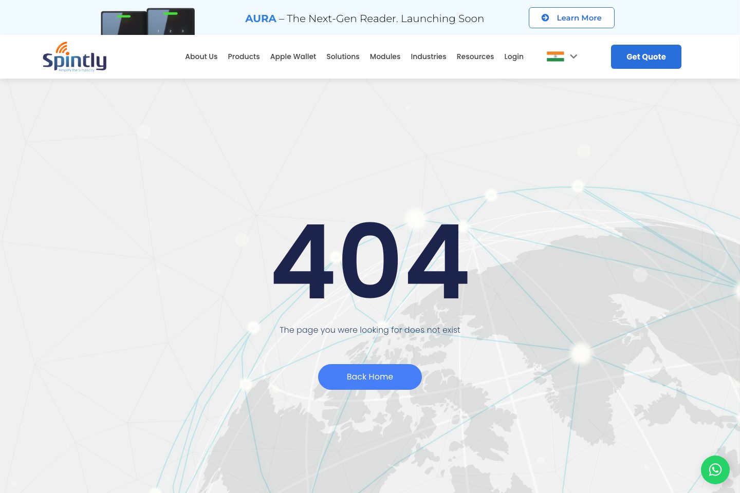 Spintly pricing page screenshot