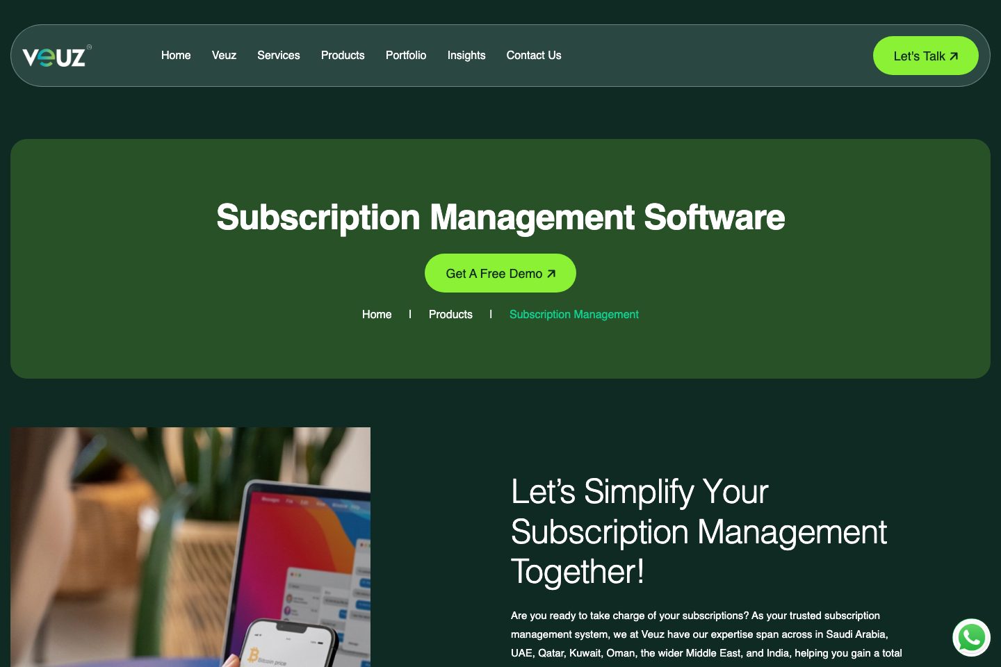 Visitor Desk pricing page screenshot