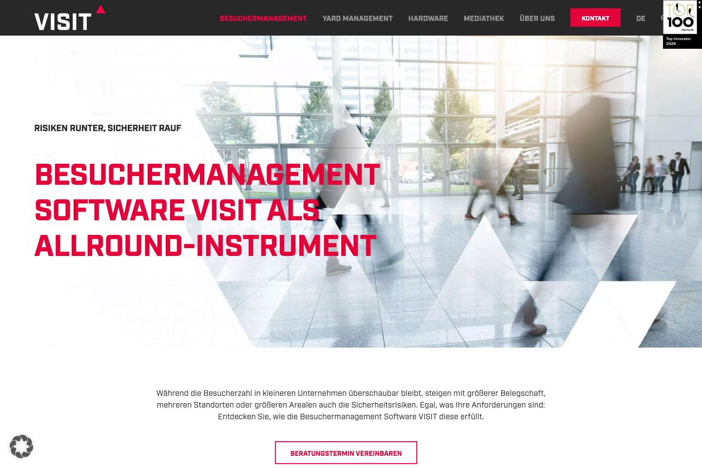 VISIT by ASTRUM IT homepage screenshot